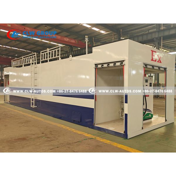 Station de ravitaillement en carburant antidéflagrante mobile de 50 m³ - Ravitaillement sûr et modulaire sur site