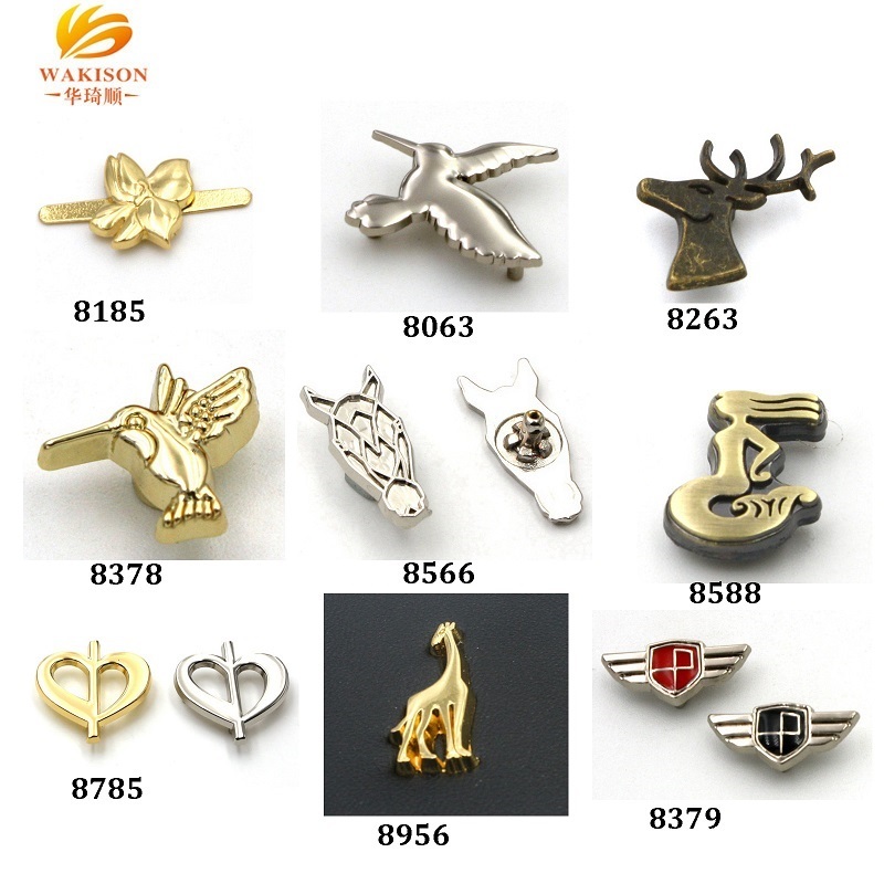 Custom Tiny Metal Logo Studs For Hat Wallet Garment