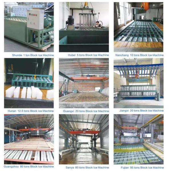3kw Industrial Commercial Block Ice Machine 10 ton For Food Frozen