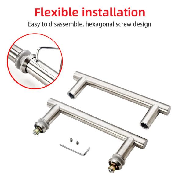 24 polegadas Puxador de Inox banheiro porta de vidro manobra puxar para hardware porta de entrada