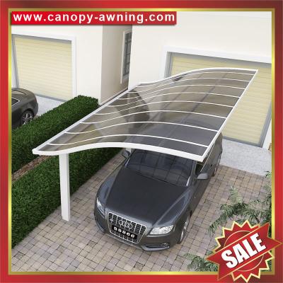 Excellent outdoor park car shelter canopy awning carport with aluminum framework and polycarbonate sheet