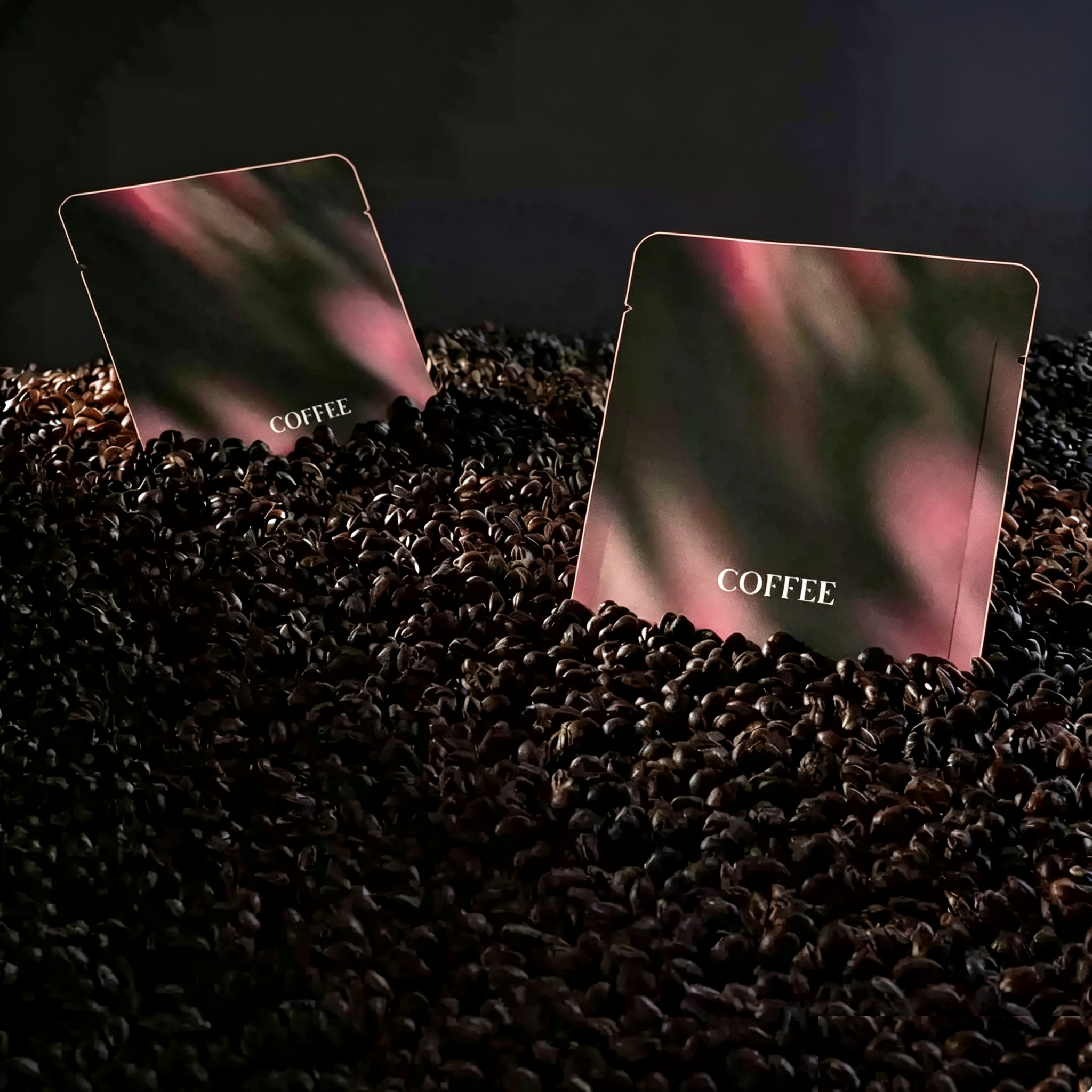 Single-Serve Drip Coffee Sachets & Sample Flat Pouches | Custom Printed 3 Side Seal Coffee Sample Bags For Hanging Drip Coffee OEM Packaging