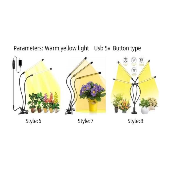 Dimmable Full Spectrum Clip Plant Grow Lamp with Red Blue lights for Green House or Indoor plant