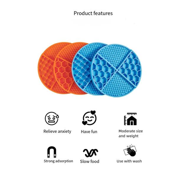 New Pet Honeycomb Licking Pad Anti-Choking Anti-Vomiting Stress-Relieving Pet Slow Food Mat