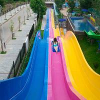 Large Aqua Park Equipment Outdoor Rainbow Waterslide For Adults