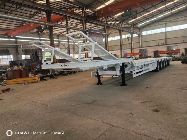 4 Axles 100 Tons Heavry Duty Lowboy Truck Semi Trailer/Low Bed/Lowbed Gooseneck Removeable/Lowbed Trailer