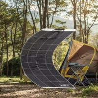 Panneau solaire monocristallin léger et flexible ETFE panneau solaire panneau solaire photovoltaïque flexible 180w résistant à l'eau CE ROHS