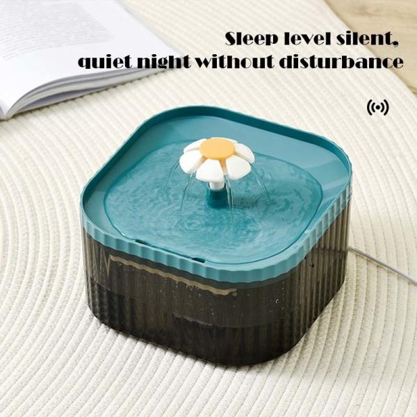 Rounded Flower Cat Smart Water Dispenser  for  Pets Hydration