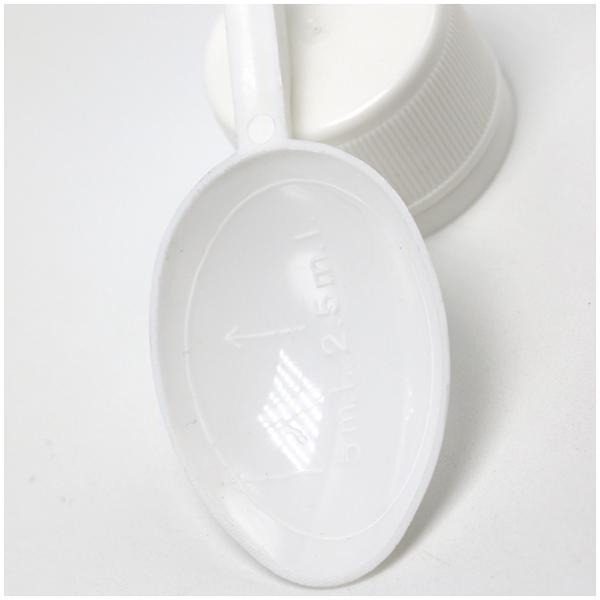 Прозрачная пластиковая бутылка для измерения жидкой медицины с емкостью 30 мл и ложкой