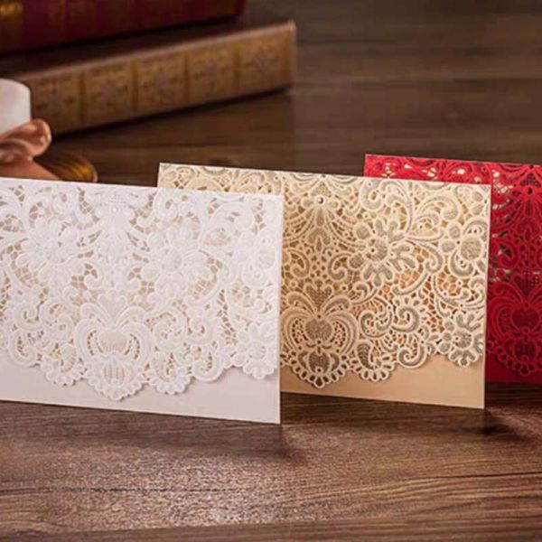 Mr And Mrs Wedding Invitation Gift Card Envelopes 3d Butterfly Laser Cut