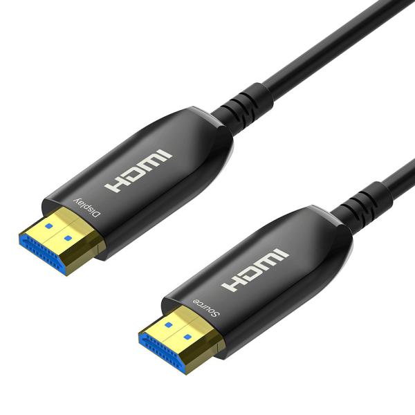 Câble optique de la fibre active HDMI de HDR HDCP2.2 3D 4k 15m pour la boîte de