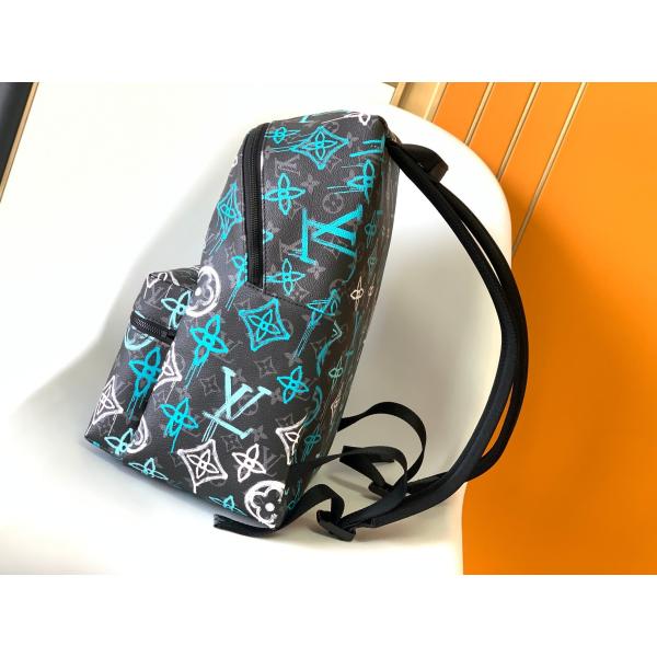 Multicolor Discovery Designer Brand Backpack LV Graffiti Bag Green