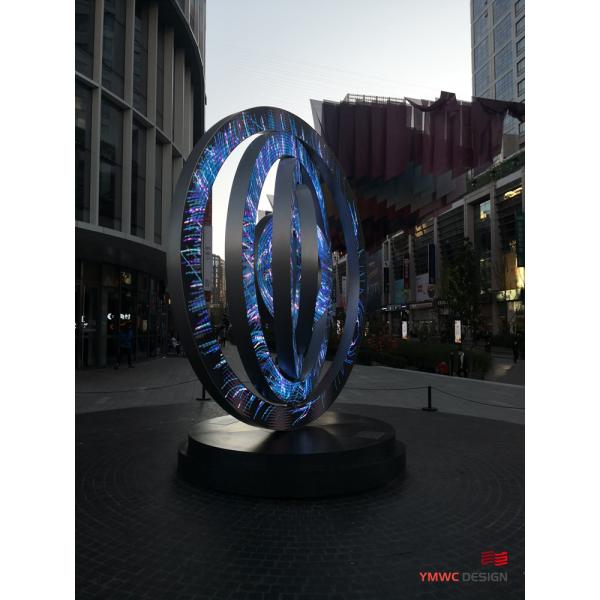 Custom Print Method Public Art Square Sculpture for Outdoor Decoration and Landscaping