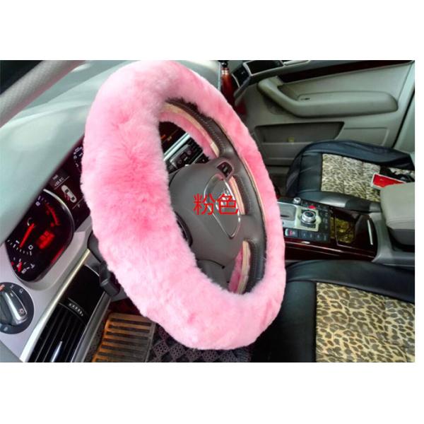 Крышка руля овчины шерстей Ламбскин длинная для аксессуаров интерьера автомобиля