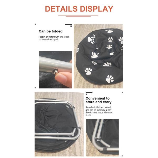 53x53x36cm повышенный круг ткани Оксфорда кровати любимца прямоугольника складной