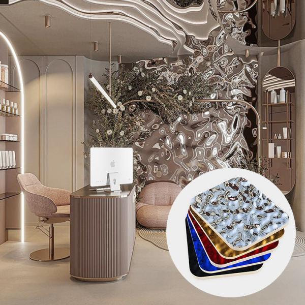 Bamboo Charcoal Water Ripple Wood Veneer Plate Carbon Crystal Plate Bamboo Wood Fiber Wall Panel