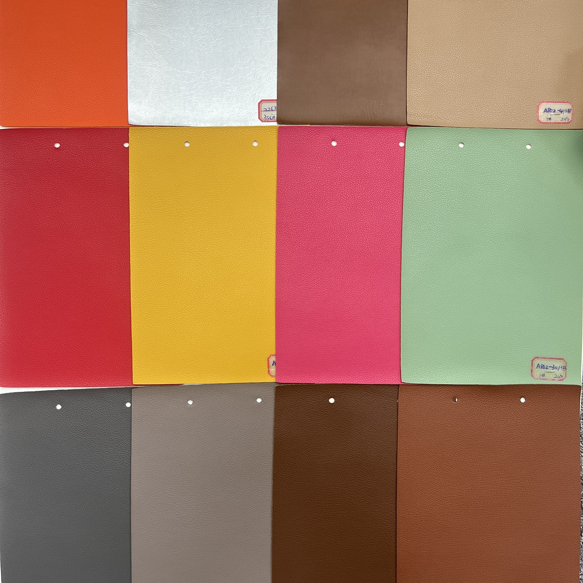 Ready to Ship Pu Leather Fabric 60% Pu 40% Rayon Synthetic Leather