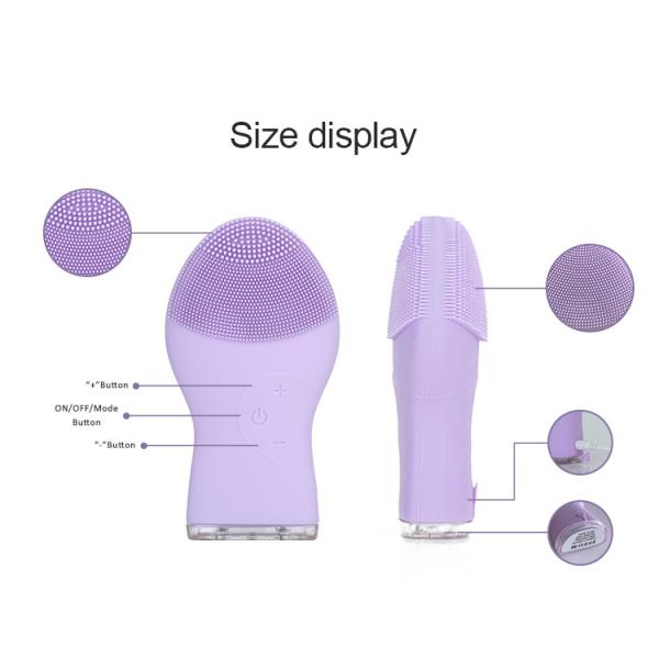 5V Facial Massager Electric Facial Cleanser Pink With FCC