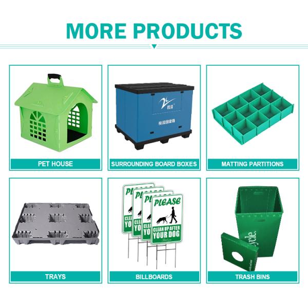 Пластиковая упаковка полипропилена рифленая кладет коробку в коробку оборачиваемости Коропласт пластиковую