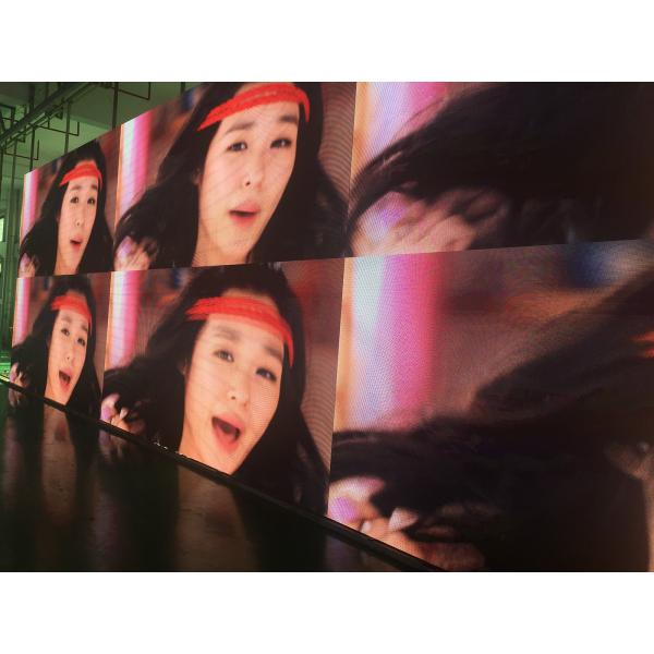 Brushed Aluminum P4.81 Indoor LED Video Wall advertising , led video display panels