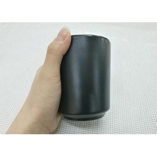 Black Color Tea Cup Imitation Porcelain Dinnerware Sets Dia7.6cm H9.2cm Weight 168g