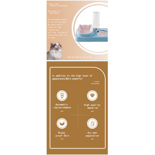 Pet Dog Cat Drink Water Bottle NO Time Setting For Cat Food Bowls And Water Dispenser