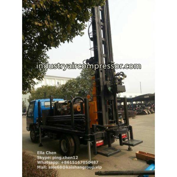 200m Depth 10.5 - 24.6bar KW20 Truck Mounted Water Well Drilling Rigs CE
