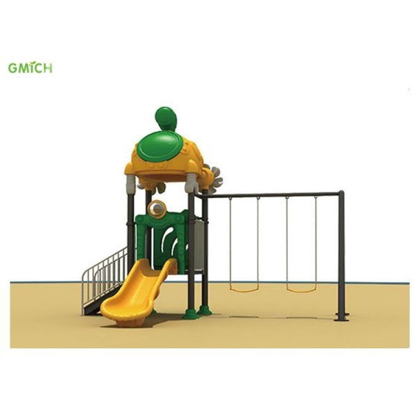 Amusement Park Play Equipment Hot Sale Plastic Slide With Swing Set Manufacturer Kids Outdoor Playground