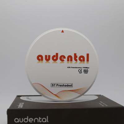 Audental Crown and Bridges ST/DST Preshaded Zirconia Block with CAD/CAM System