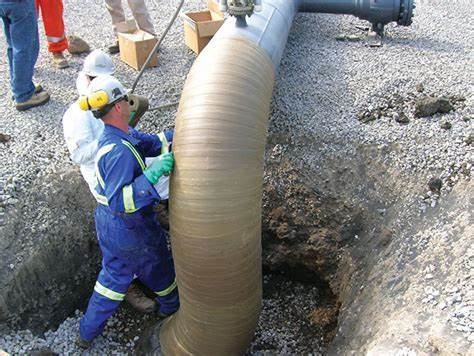 Капуста для труб с коричневой бензиновой восковой лентой, антикоррозионное покрытие труб, обертка 1,2 мм толщины