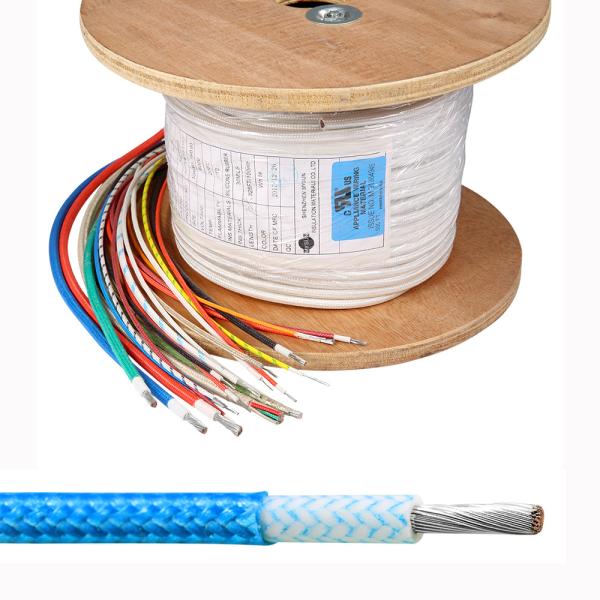 A fibra de vidro da borracha de silicone isolou o cabo de cobre 4 6 8AWG 300V CCC