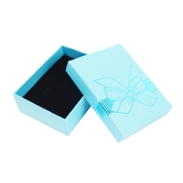 Caja de papel de joyería mini cuadrada para caja de joyería en CD