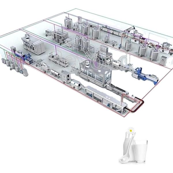 Small Full Set Mini Milk Processing Plant / 100kw Dairy Processing Equipment