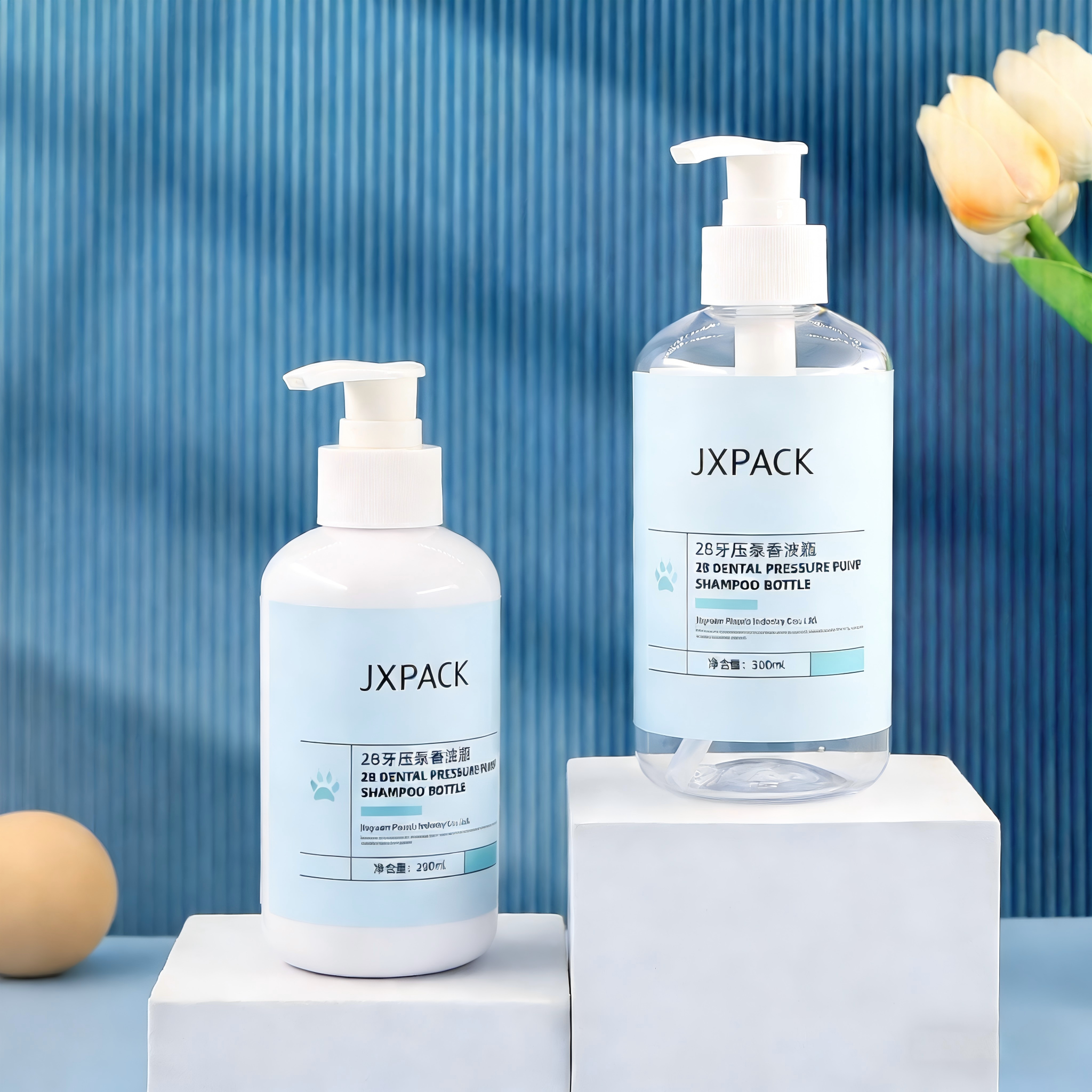 Custom PET Shampoo Bottle with Recyclable Material, Leak-proof Design, and Custom Branding Ready for Hair Care Packaging