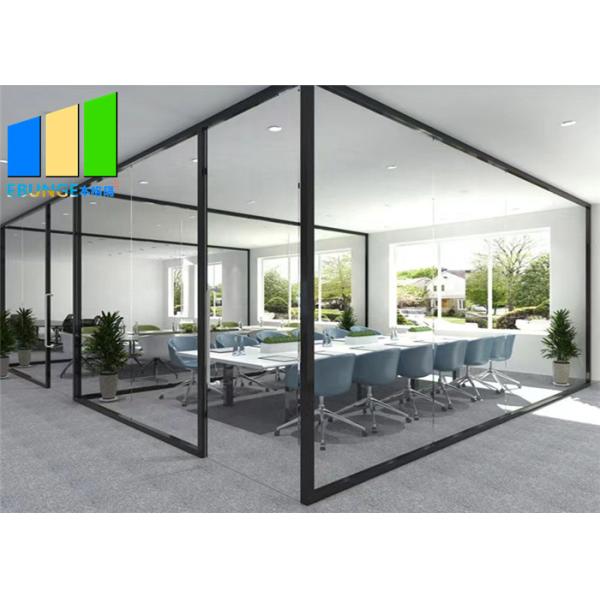 Customized Office Aluminum Frame Demountable Glass Partition Full Height