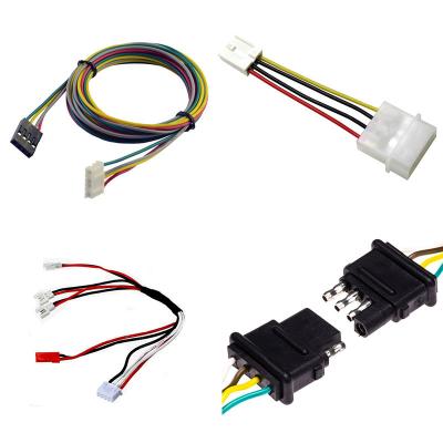 Carregador personalizado com arnês de fio interno com tubos de PVC e cabos de conector Jst