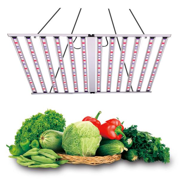 Commercial plein spectre à deux voies UV IR 4x6ft 12 Bar 1300 Watt LED Grow Plant Light pour l'agriculture en serre à l'intérieur