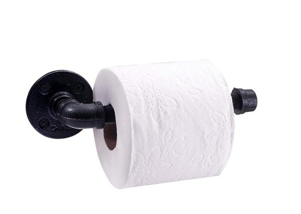Malleable Iron Industrial Pipe Toilet Paper Holder Casting For Home Decoration Furniture