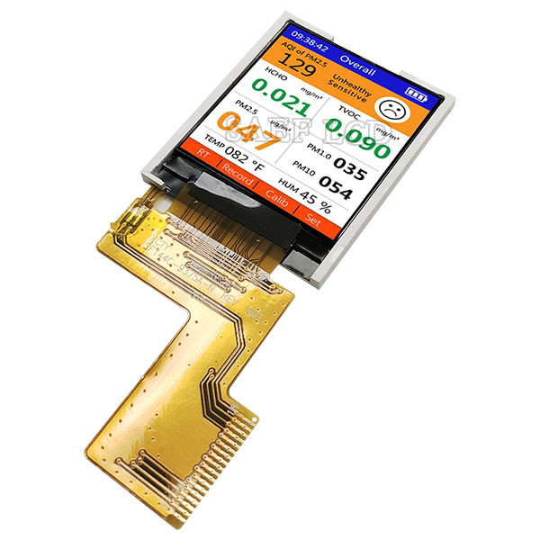18 штифтов 1,44 дюймовый квадратный TFT LCD дисплей, 128x128 LCD дисплей MCU 8 битов Интерфейс