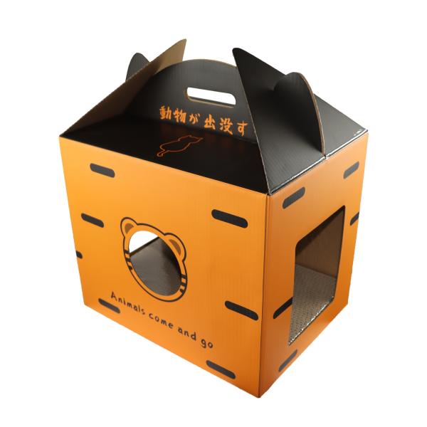 Дополнительный большой пол Scratcher кота картона на небольшие лестницы котов животных 48x30.5x34.5CM