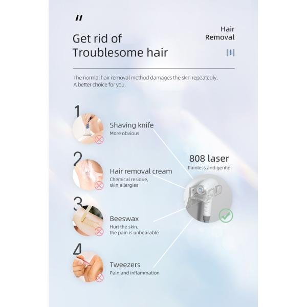 Удаление волос машины лазера диода 808 полупроводника портативное