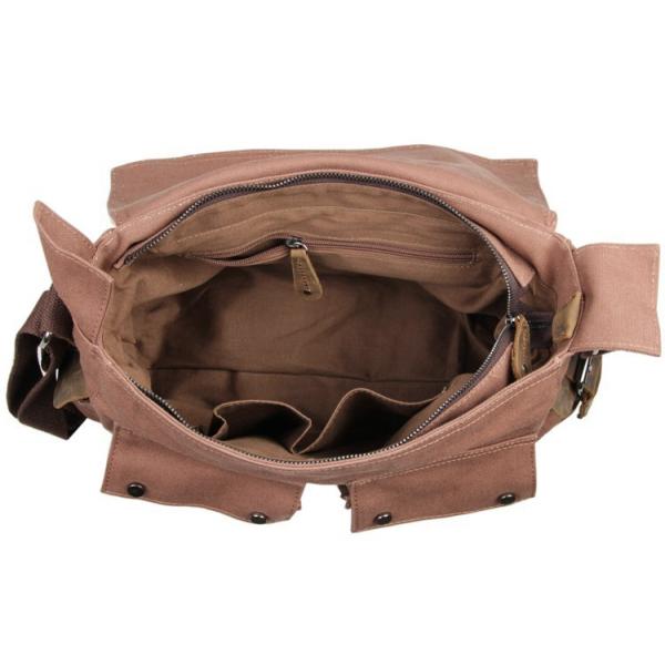 Сумки посыльного дела людей холста 20L износоустойчивое кожаной многоразовое