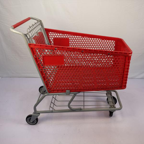 красные Semi пластиковые корзины 175L с 5