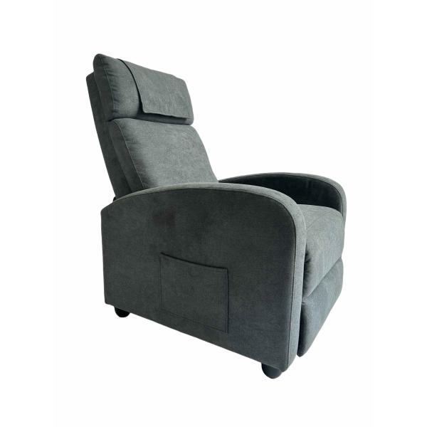 Adjustable Home Theater Single Fabric Recliner Sofa Furniture with Thick Seat Cushion and Backrest