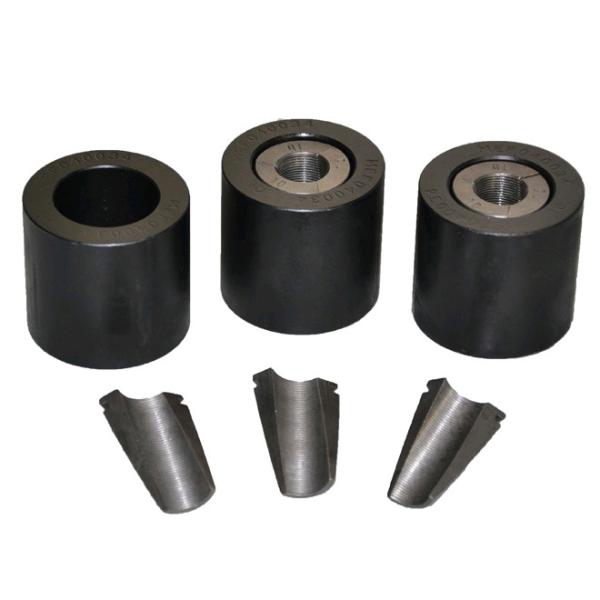 Black Steel Post Tension Anchor With Wedges Concrete Stressing Products