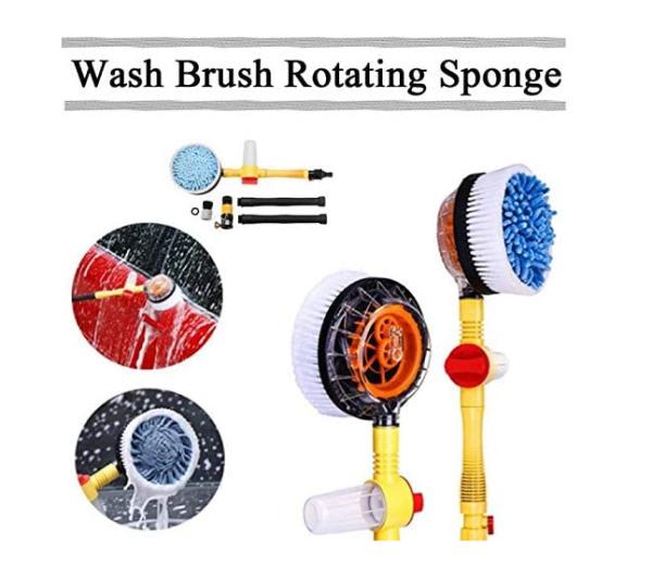 120mm Pressure Washer Auto Rotate Brush For Car Wash Rotating Brush 360 Degree