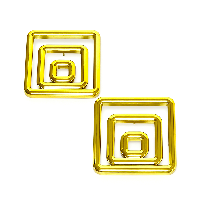 Gold-Plated Plastic Multi-Functional Sofa Buckle Accessories Stylish Square Furniture Decorative Fittings