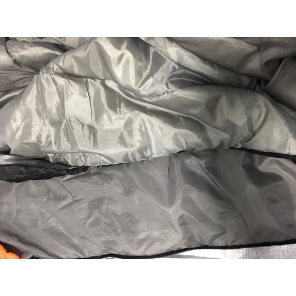 спальные мешки горы перемещения полиэстера 190T 230x80x50CM изготовленные на заказ черные оранжевые водоустойчивые