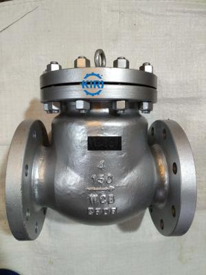 Silver Surface Cast Steel Swing Check Valve 2 - 48 Size ANSI B16.5 Flange Connection