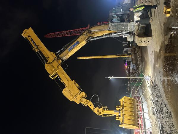 35M Telescopic Excavator Boom Arm Q355B for 20-50Ton Excavators